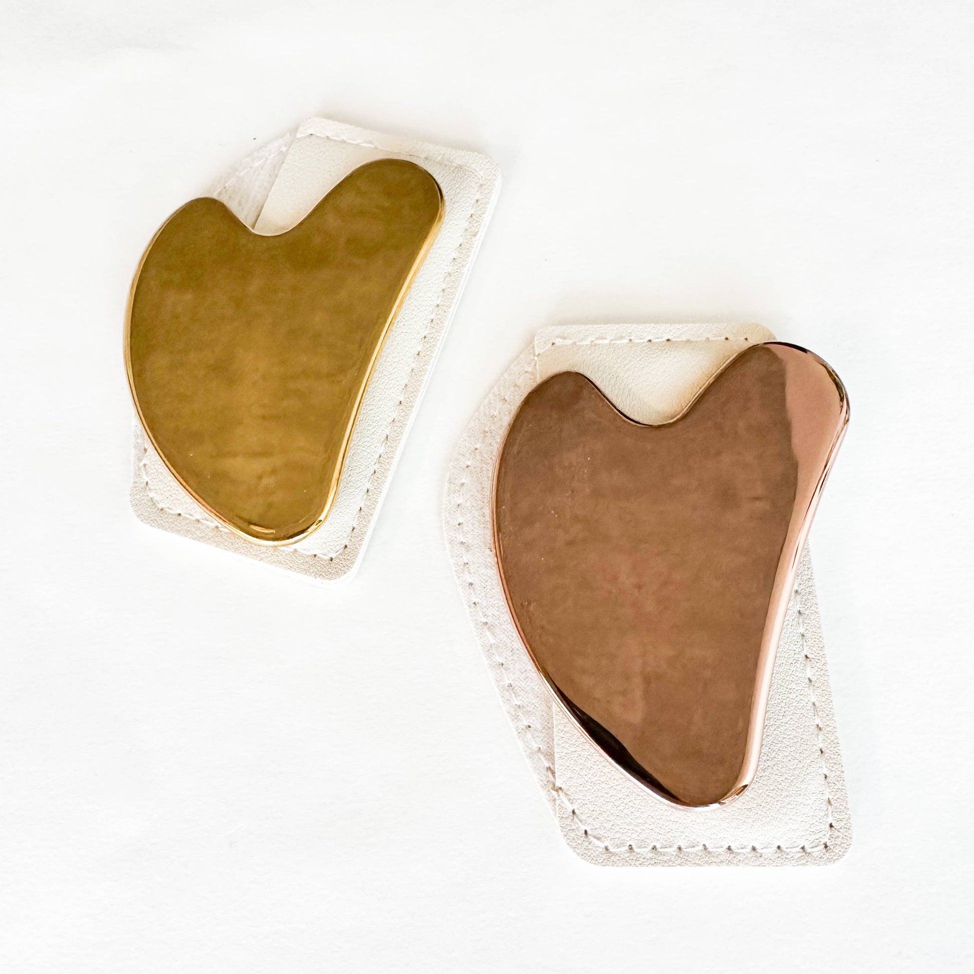 BON VOYAGE BEAUTY- Stainless Steel Gua Sha- Gold