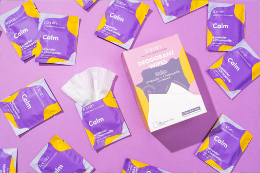 FOMIN-Deodorant Wipes: Lavender Chamomile Pack of 50