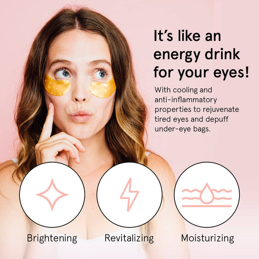 GRACE & STELLA-24K Gold Eye Masks – Brighten, Depuff, Glow (24 pairs)