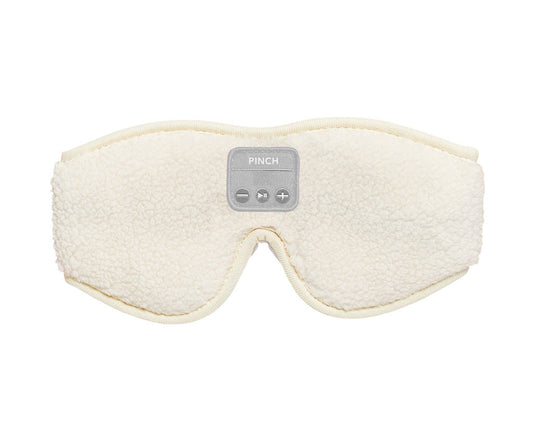 PINCH PROVISIONS- Sherpa Sleep Eye Mask with Built-In Wireless Headphones